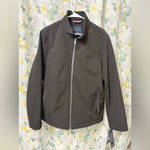 Tommy Hilfiger Men's Dark Gray Lightweight Softshell Jacket